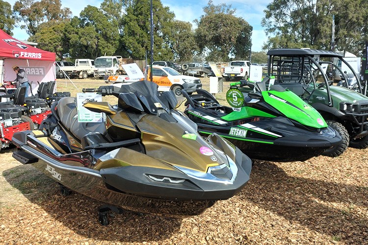 Two Jet Ski models were on display at AgQuip